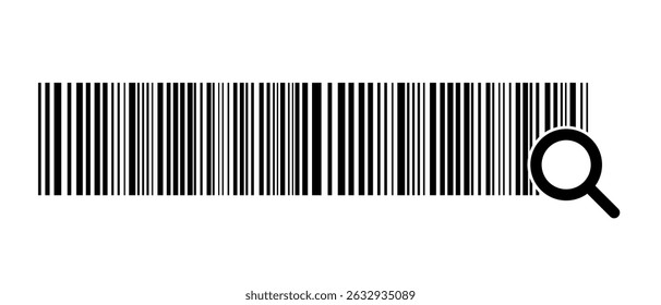 Barcode isolated on color background. Code stripes sticker. Barcode labels, customers qr code.
