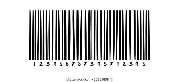 Barcode isolated on color background. Code stripes sticker. Barcode labels, customers qr code.