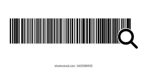 Barcode isolated on color background. Code stripes sticker. Barcode labels, customers qr code.