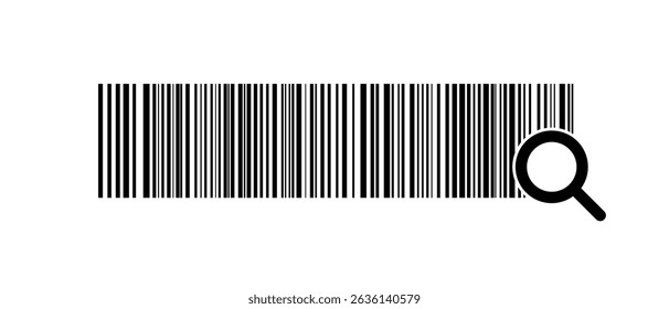 Barcode isolated on color background. Code stripes sticker. Barcode labels, customers qr code.