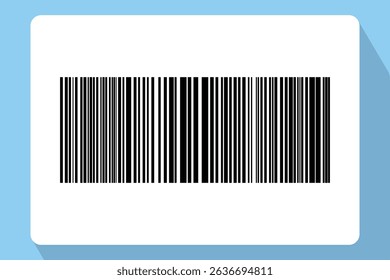 Barcode isolated on color background. Code stripes sticker. Barcode labels, customers qr code.