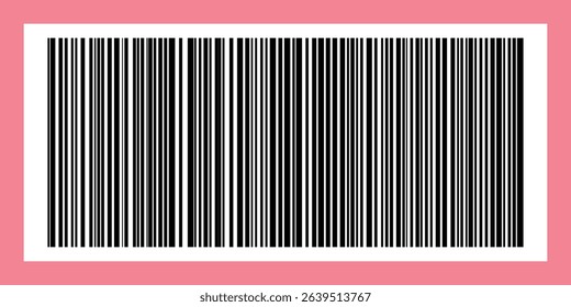 Barcode isolated on color background. Code stripes sticker. Barcode labels, customers qr code.