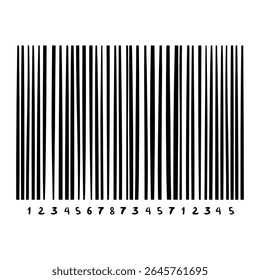 Barcode isolated on color background. Code stripes sticker. Barcode labels, customers qr code.