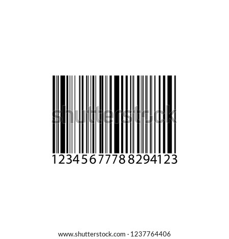 Barcode Isolated On Transparent Background Vector Stock Vector (Royalty