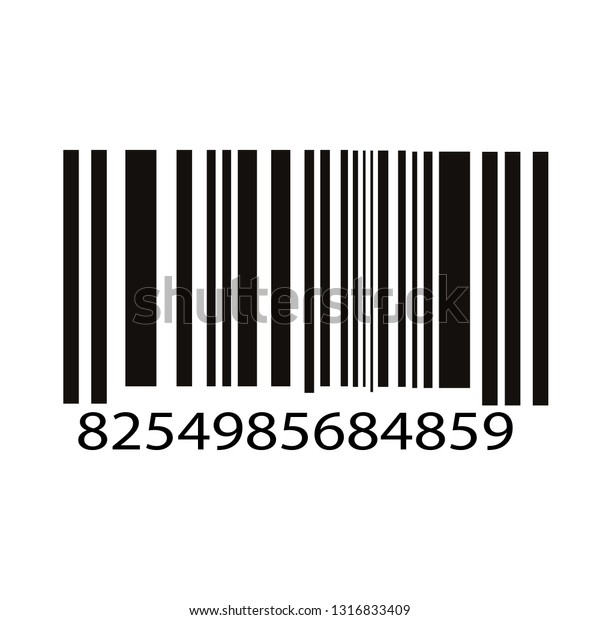 Barcode Isolated On Transparent White Vector Stock Vector (Royalty Free ...