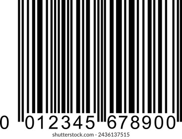 The barcode isolated on white background