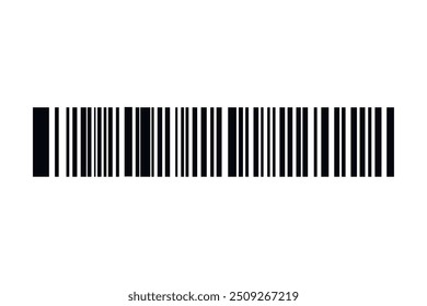 Código de barras aislado sobre fondo blanco. Etiqueta engomada de las rayas del código. Etiquetas de código de barras, código QR de Clientes.