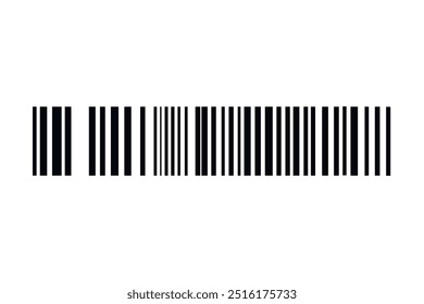 Barcode isolated on white background. Code stripes sticker. Barcode labels, customers qr code.