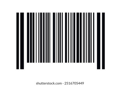 Código de barras aislado sobre fondo blanco. Etiqueta engomada de las rayas del código. Etiquetas de código de barras, código QR de Clientes.