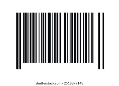 Barcode isolated on white background. Code stripes sticker. Barcode labels, customers qr code.