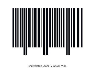 Barcode isolated on white background. Code stripes sticker. Barcode labels, customers qr code.