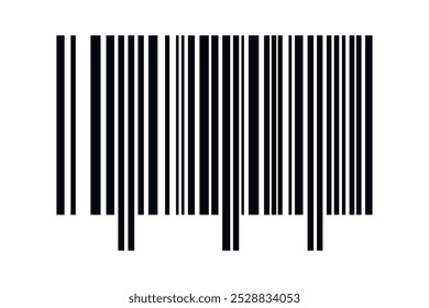 Código de barras aislado sobre fondo blanco. Etiqueta engomada de las rayas del código. Etiquetas de código de barras, código QR de Clientes.