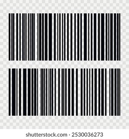 Código de barras aislado sobre fondo blanco. Etiqueta engomada de las rayas del código. Etiquetas de código de barras, código QR de Clientes.