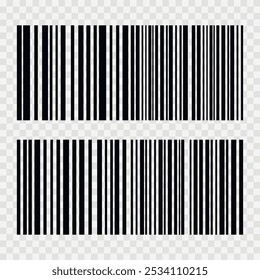 Código de barras aislado sobre fondo blanco. Etiqueta engomada de las rayas del código. Etiquetas de código de barras, código QR de Clientes.