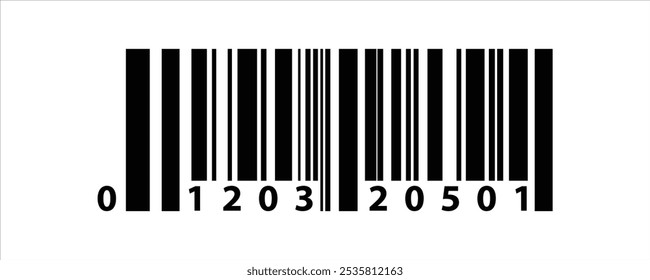 Barcode isolated on white background, Simple fake bar code, barcode scratched vector illustration , barcode icon for selling, Product Barcode, Trendy bar code for web icon