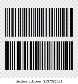 Código de barras aislado sobre fondo blanco. Etiqueta engomada de las rayas del código. Etiquetas de código de barras, código QR de Clientes.