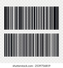 Código de barras aislado sobre fondo blanco. Etiqueta engomada de las rayas del código. Etiquetas de código de barras, código QR de Clientes.