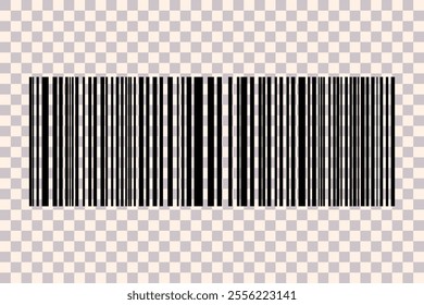 Barcode isolated on white background. Code stripes sticker. Barcode labels, customers qr code.