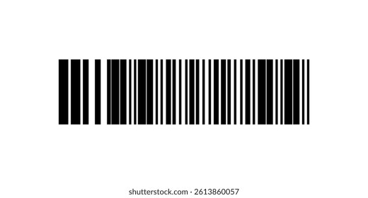 Barcode isolated on white background. Code stripes sticker. Barcode labels.eps10