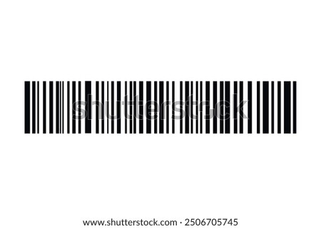 Barcode isolated on white background. Code stripes sticker. Barcode labels, customers qr code.