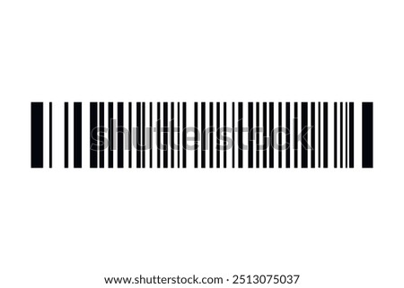 Barcode isolated on white background. Code stripes sticker. Barcode labels, customers qr code.