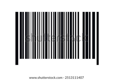 Barcode isolated on white background. Code stripes sticker. Barcode labels, customers qr code.