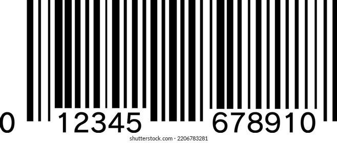 A barcode isolated vector illustration.