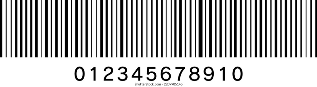 A barcode isolated vector illustration.