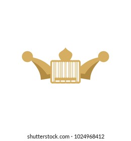 Barcode King Logo Icon Design