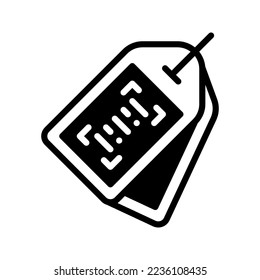 Etiqueta de código de barras icono ilustración de vector plantilla de logotipo aislado en fondo blanco