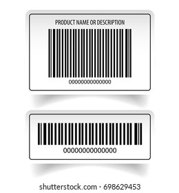 Barcode label sticker set