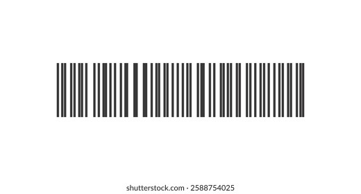 Barcode labels isolated on white background for design. Barcode code stripes sticker.