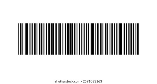 Barcode labels isolated on white background for design. Barcode code stripes sticker.