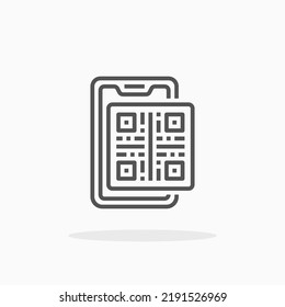 Barcode line icon. Editable stroke and pixel perfect. Can be used for digital product, presentation, print design and more.