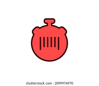 Barcode line icon. Vector symbol in trendy flat style on white background. Commerce sing for design.