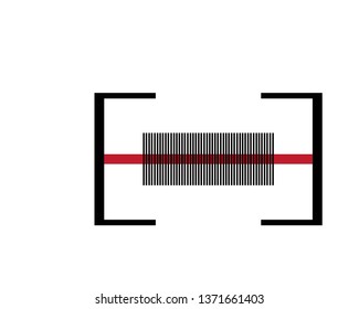 barcode logo icon - Vector

