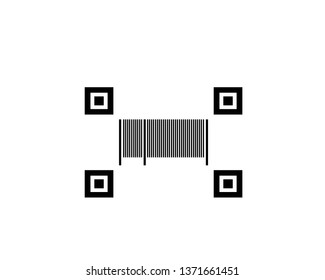 barcode logo icon - Vector
