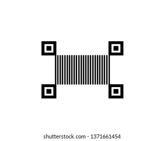 barcode logo icon - Vector
