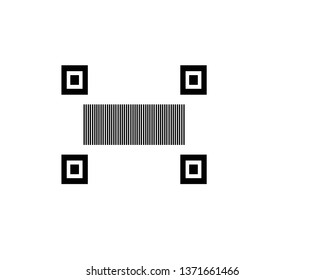 barcode logo icon - Vector

