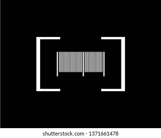 barcode logo icon - Vector
