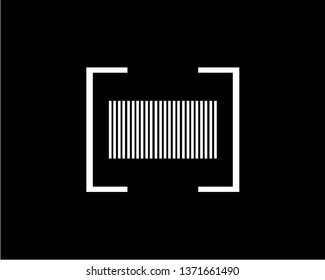 barcode logo icon - Vector
