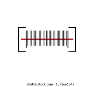 barcode logo icon - Vector
