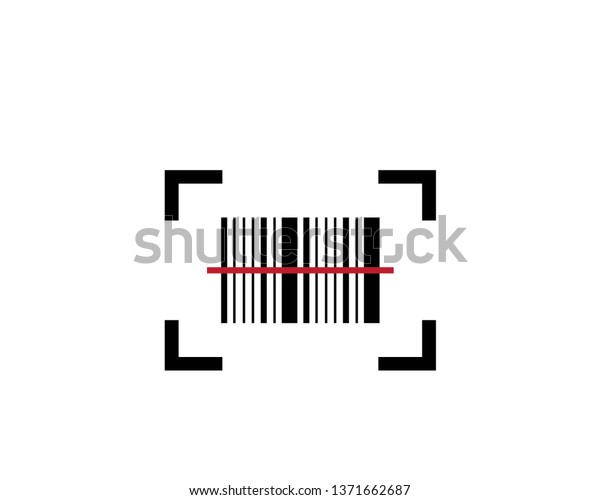 Barcode Logo Icon Vector Stock Vector (Royalty Free) 1371662687