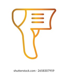Barcode Machine Color gradient illustration vector icon which can easily modify or edit 