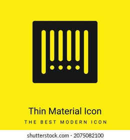 Barcode minimal bright yellow material icon