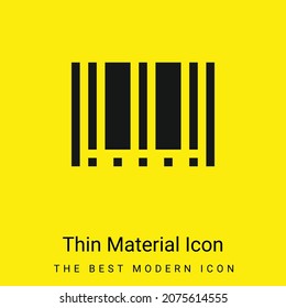 Icono de material amarillo brillante mínimo