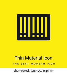 Barcode minimal bright yellow material icon