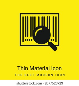 Barcode minimal bright yellow material icon