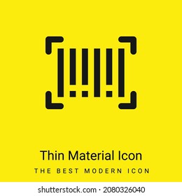 Icono de material amarillo brillante mínimo