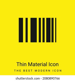 Barcode minimal bright yellow material icon
